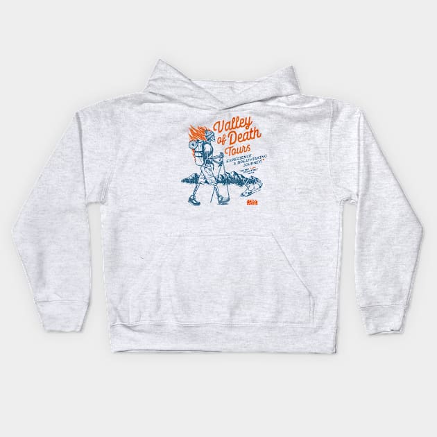 Valley of Death Tours Kids Hoodie by victorcalahan